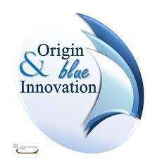 logo origin and blue